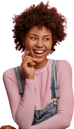 happy-dreamy-woman-with-afro-hairstyle-stands-glad-6NZ9PKL