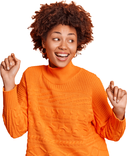 optimistic-dark-skinned-woman-dances-with-raised-FP4YW8F